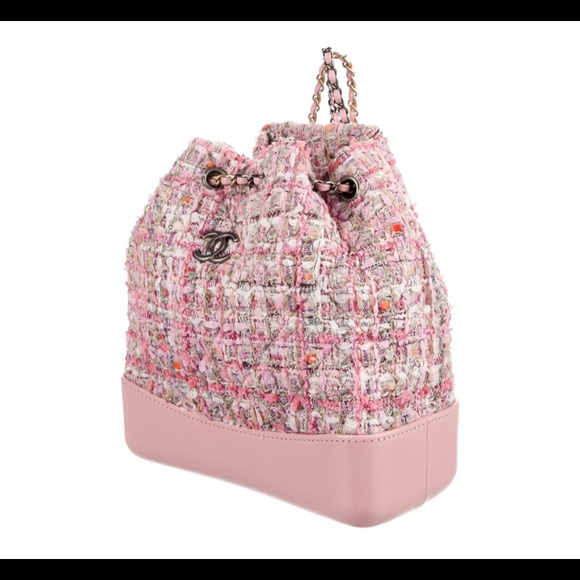 Chanel Gabrielle pink Tweed Backpack, small - Picture 2 of 8